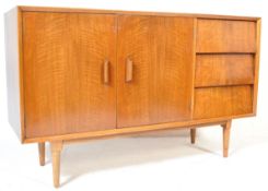 RETRO MID 20TH CENTURY TEAK BEEHIVE SIDEBOARD CREDENZA