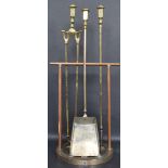 20TH CENTURY BRASS / BRONZE COMPANION SET