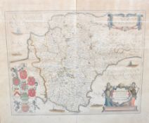 17TH CENTURY MAP OF DEVON
