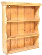 19TH CENTURY VICTORIAN PINE SHELVING UNIT