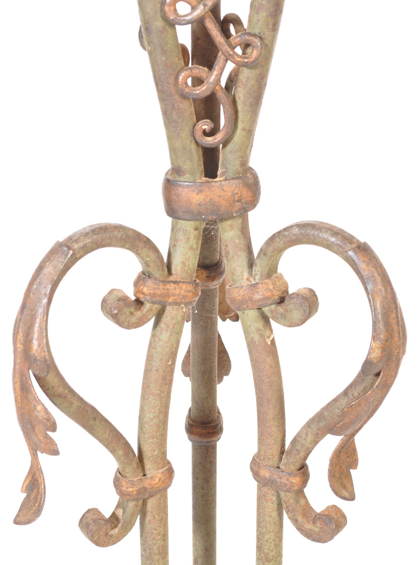 EARLY 20TH CENTURY CAST METAL FLOOR STANDING LAMP - Image 4 of 5