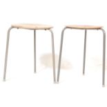 ARNE JACOBSEN DANISH PAIR OF 20TH CENTURY DOT STOOLS