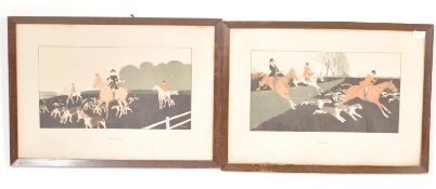 TWO VINTAGE 20TH CENTURY HUNTING PRINTS