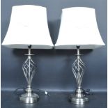 TWO CONTEMPORARY TABLE LAMPS / DESK LAMPS