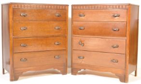 TWO 20TH CENTURY LEBUS CHEST OF DRAWERS