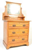 EARLY 20TH CENTURY EDWARDIAN ASHWOOD DRESSING TABLE CHEST