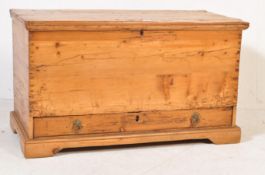 19TH CENTURY PINE CHEST / BLANKET BOX