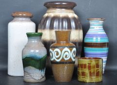 COLLECTION OF VINTAGE 20TH CENTYURY WEST GERMAN POTTERY