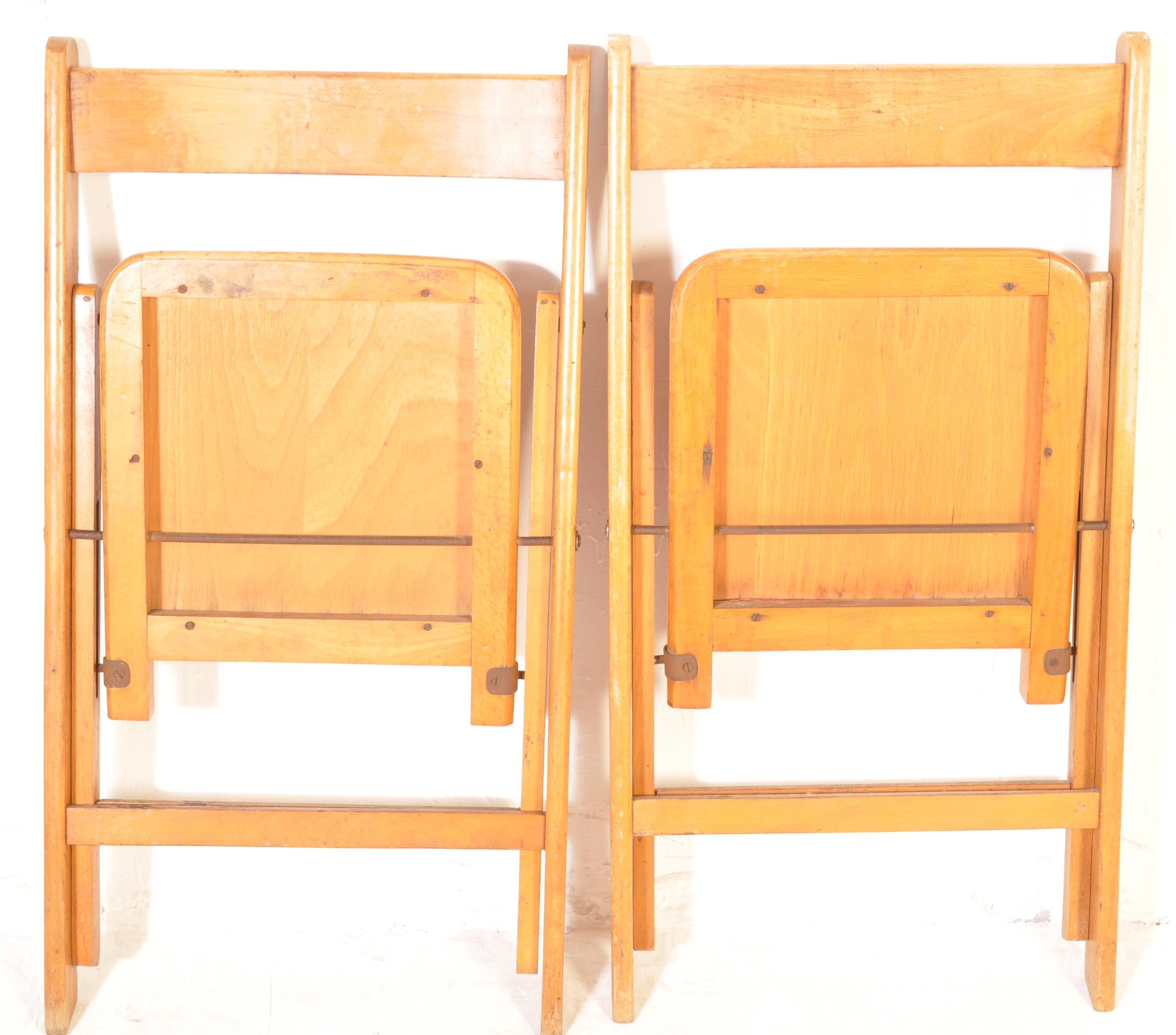 SET OF FOUR RETRO VINTAGE 20TH CENTURY FOLDING CHAIRS - Image 9 of 9