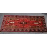20TH CENTURY HAND WOVEN MESHED BELOUCH RUG / RUNNER