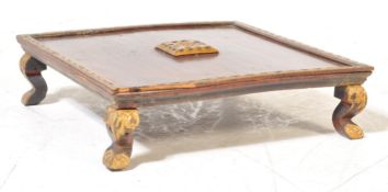 19TH CENTURY INDIAN HARDWOOD TRAY / TEA TABLE