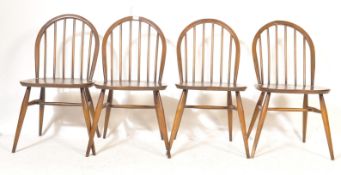 ERCOL - LUCIAN ERCOLANI - SET OF FOUR WINDSOR DINING CHAIRS