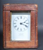 19TH CENTURY FRENCH BRASS CARRIAGE CLOCK BY A. JACK & CO