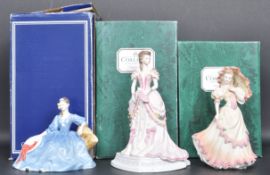 TWO COALORT & ONE ROYAL DOULTON FIGURINES