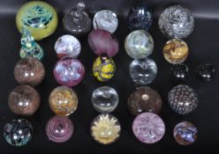 LARGE COLLECTION OF VINTAGE STUDIO ART GLASS PAPERWEIGHTS