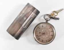 ALFRED DUNHILL EPNS LIGHTER & POCKET WATCH