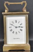 MAPPIN & WEBB LONDON BRASS CASED CARRIAGE CLOCK