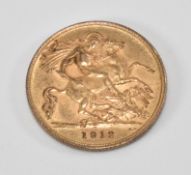 GEORGE HALF SOVEREIGN GOLD COIN