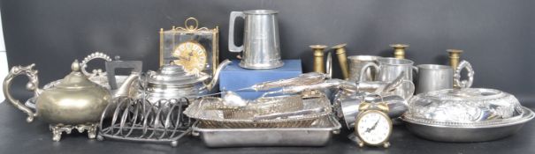 LARGE QUANTITY OF VINTAGE SILVER PLATED TABLE WARE
