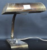 1920S BRASS BANKERS LAMP