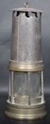 EARLY 20TH CENTURY METAL AND BRASS MINER LAMP