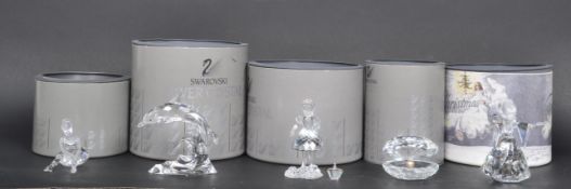 SWAROVSKI CRYSTAL - COLLECTION OF FIVE BOXED FIGURES