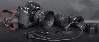 VINTAGE 20TH CENTURY NIKON F5 CAMERA AND LENSES