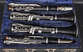PAIR OF FRENCH NOBLET CLARINETS