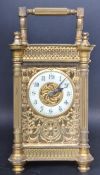 LATE 19TH CENTURY FRENCH CARRIAGE CLOCK