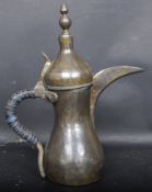 LATE 19TH CENTURY TURKISH BRASS DALLAH COFFEE POT