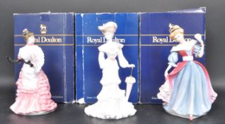 TWO ROYAL DOULTON & ONE COALPORT FIGURINES