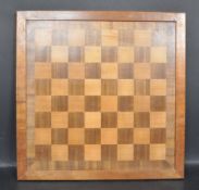 VINTAGE 20TH CENTURY HARDWOOD CHESSBOARD