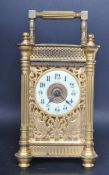 LATE 19TH CENTURY FRENCH CARRIAGE CLOCK