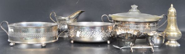 ASSORTMENT OF SILVER PLATED ITEMS