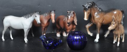 COLLECTION OF VINTAGE 20TH CENTURY BESWICK CERAMIC FIGURINES