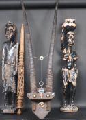 GROUP OF 20TH CENTURY AFRICAN TRIBAL ART WORK