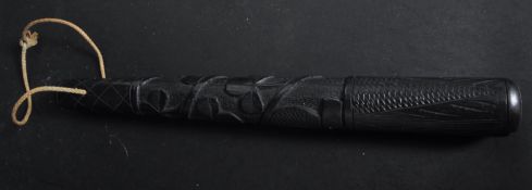 20TH CENTURY IRISH EBONY WOOD TRUNCHEON