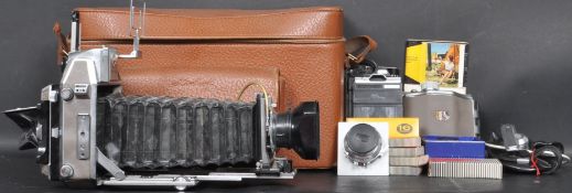 20TH CENTURY WEST GERMAN LINHOF SUPER TECHNIKA 23 CAMERA AND ACCESSORIES