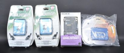 COLLECTION OF FOUR RETRO 20TH CENTURY AUDIO CASSETTE PLAYERS