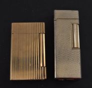 DUPONT GOLD PLATED LIGHTER WITH DUNHILL EXAMPLE
