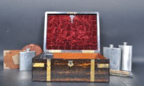 VICTORIAN JEWELLERY BOX & GENTLEMAN'S ITEMS