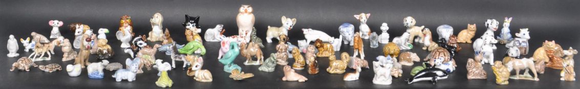 COLLECTION OF CERAMIC PORCELAIN WADE WHIMSIES FIGURINES