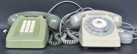 TWO 20TH CENTURY DESK PHONES