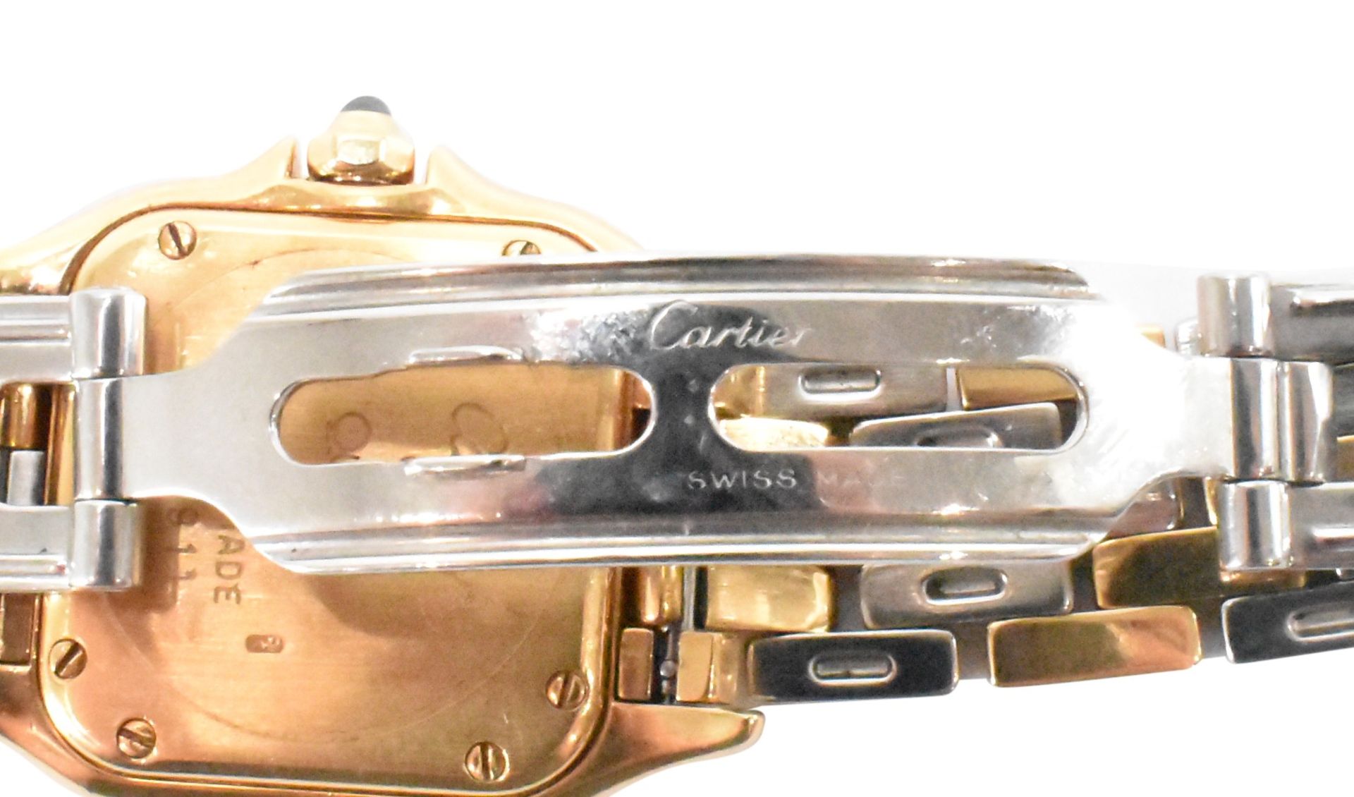 STEEL & GOLD CARTIER PANTHERE WRISTWATCH - Image 5 of 6