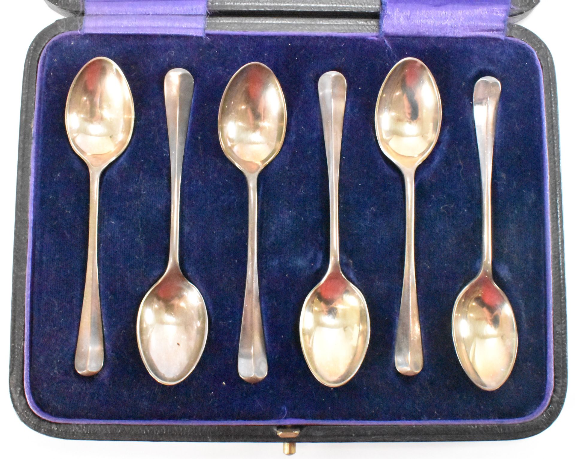 SET OF SIX SILVER HALLMARKED TEASPOONS - Image 2 of 5