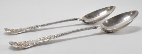 PAIR OF SILVER HALLMARKED VICTORIAN SERVING SPOONS