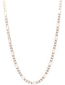 HALLMARKED 9CT GOLD FIGARO LINK NECKLACE CHAIN