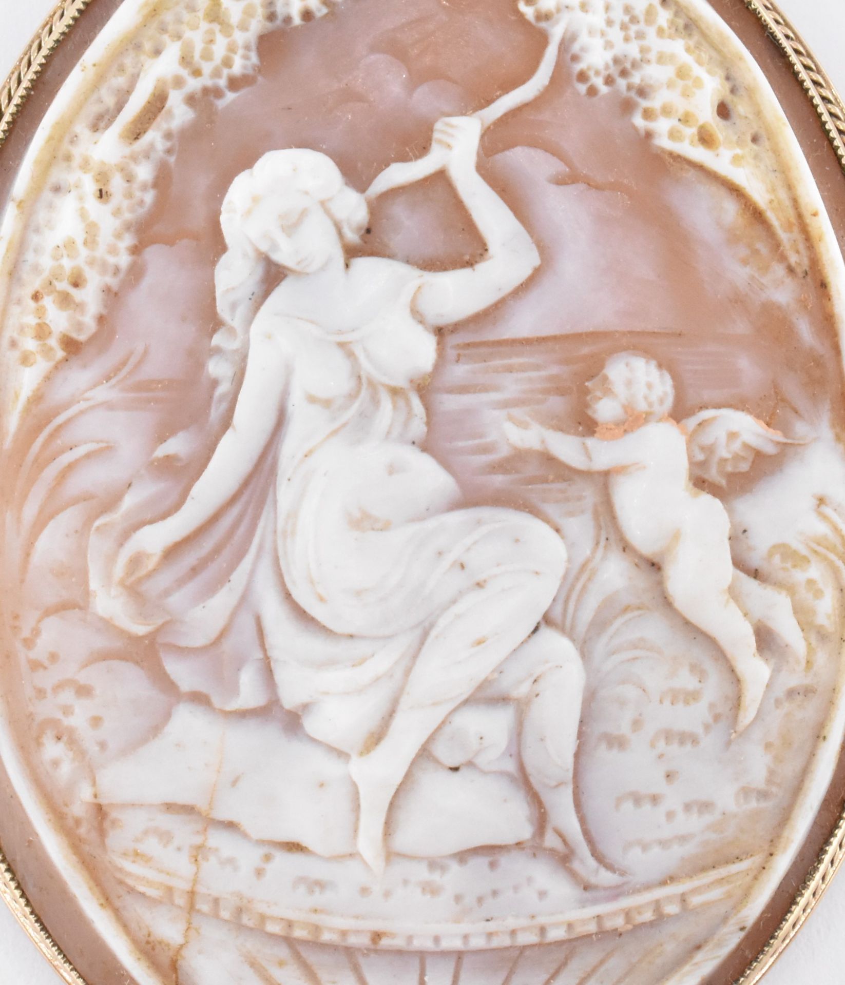 HALLMARKED 9CT GOLD CAMEO BROOCH - Image 7 of 7