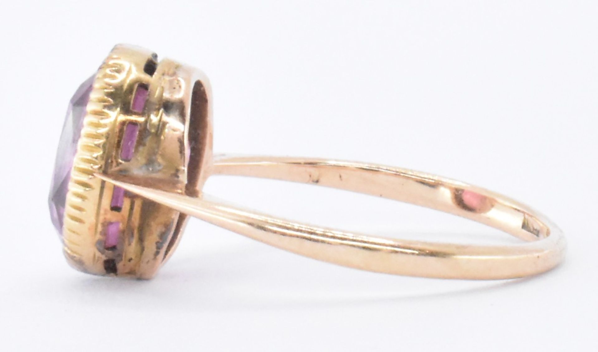 18CT GOLD & PINK TOURMALINE RING - Image 4 of 6