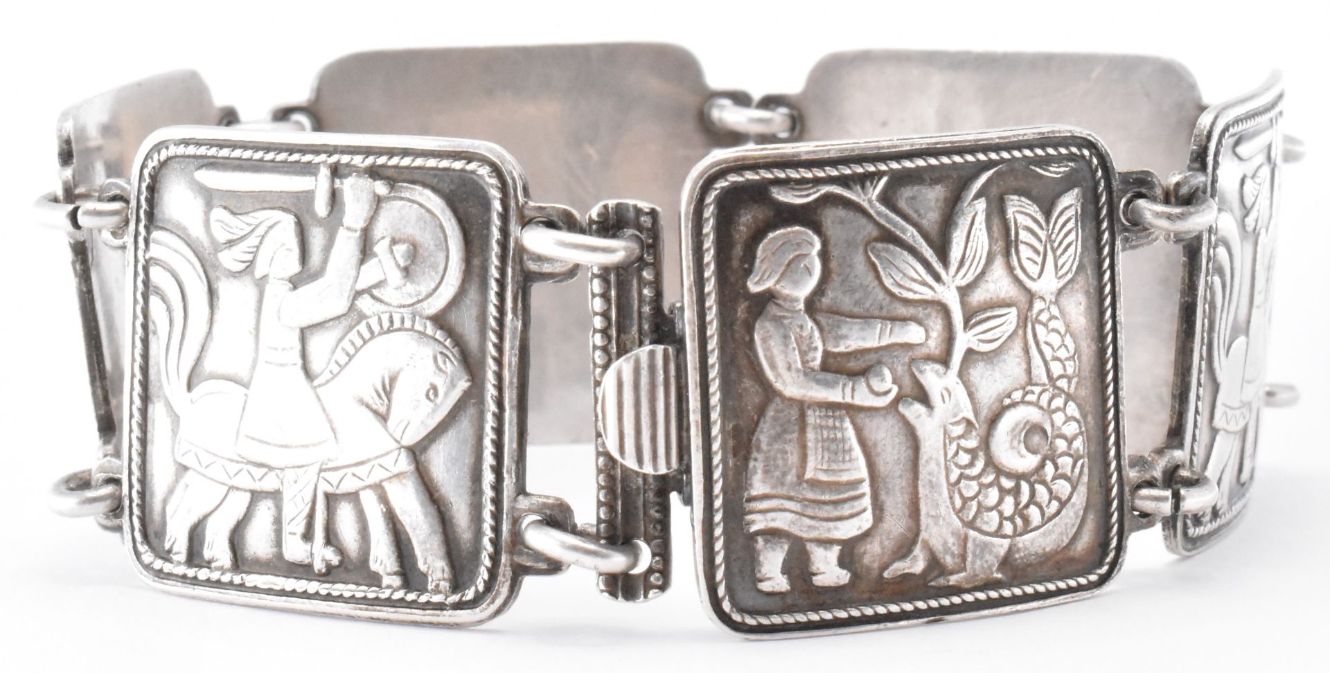 VINTAGE DAVID ANDERSEN SILVER FAIRY TALE BRACELET - Image 6 of 7